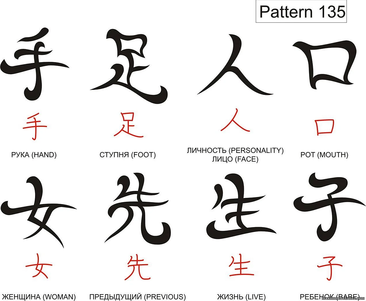 Японские символы и их значение