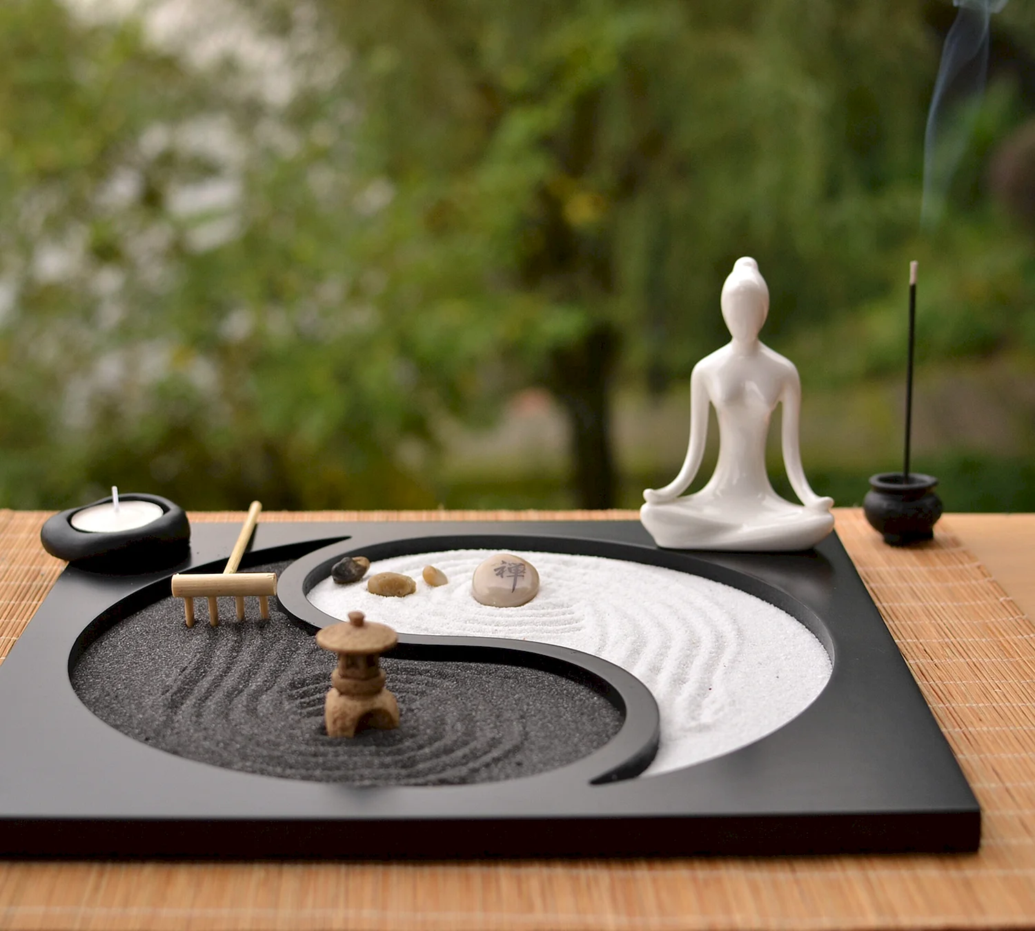 Японский сад дзен миниатюра медитация