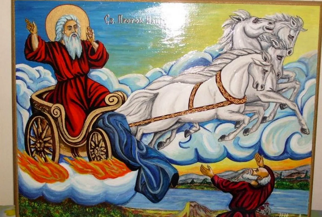 Илья пророк громовержец икона