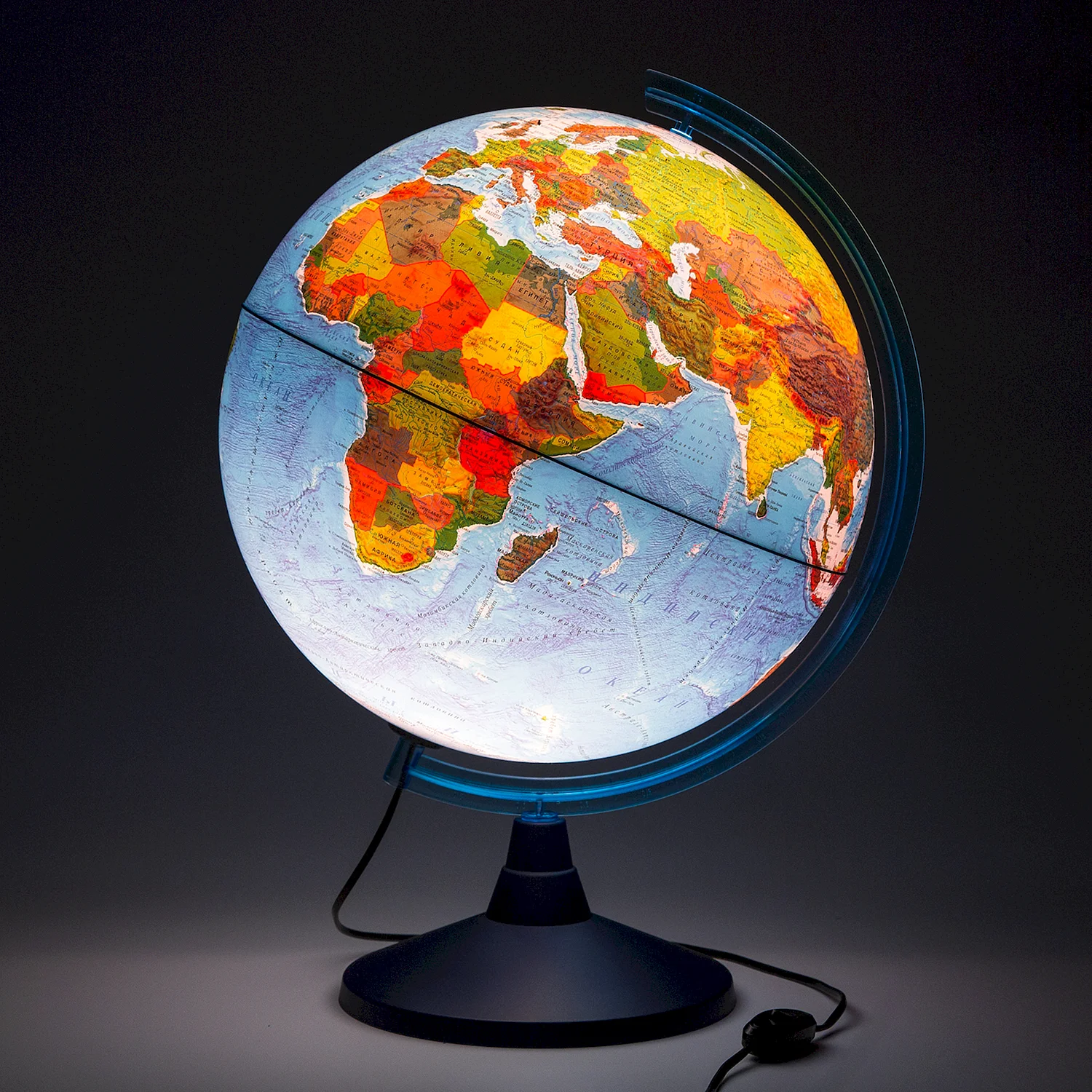 Интерактивный Глобус рельефный с подсветкой