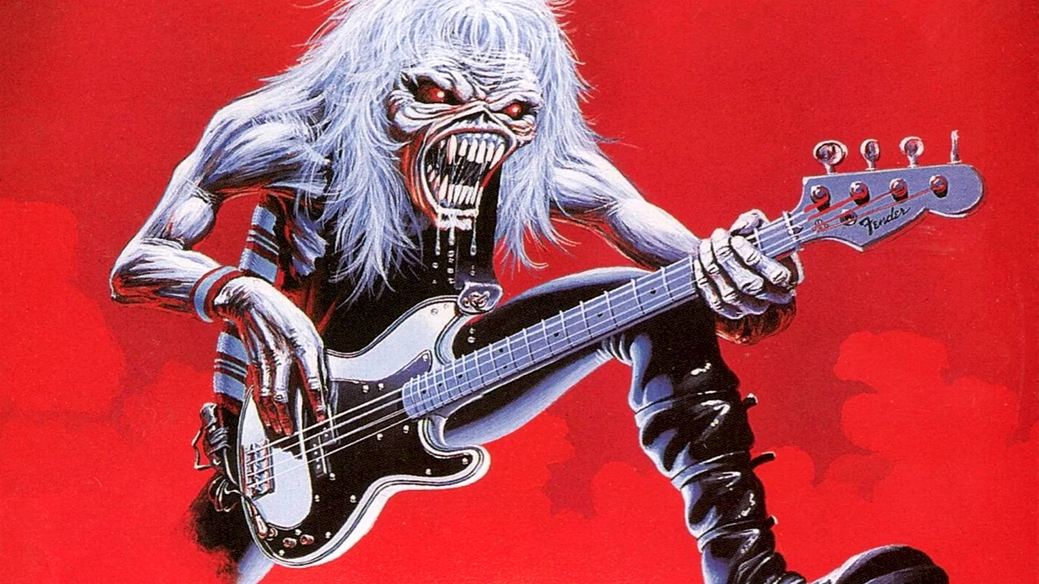 Iron Maiden Эдди с гитарой