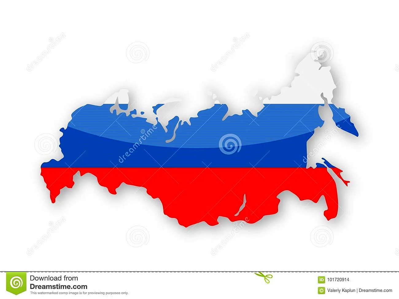 Карта России Триколор