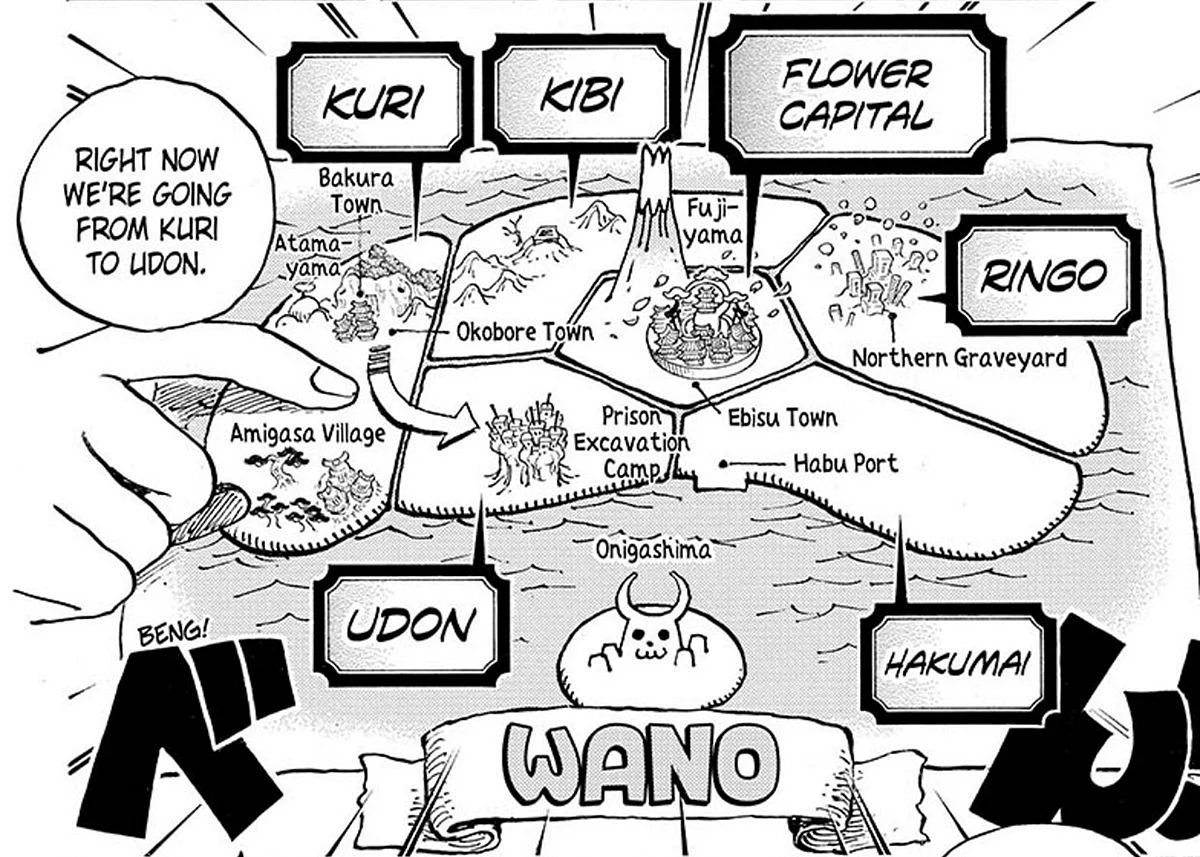 Карта Вано Ван Пис