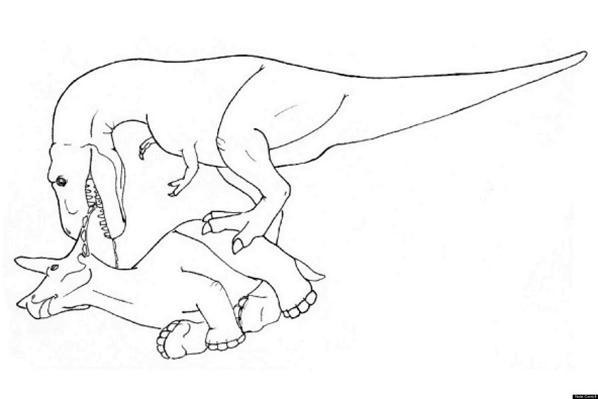 Картинки динозавров для срисовки легкие