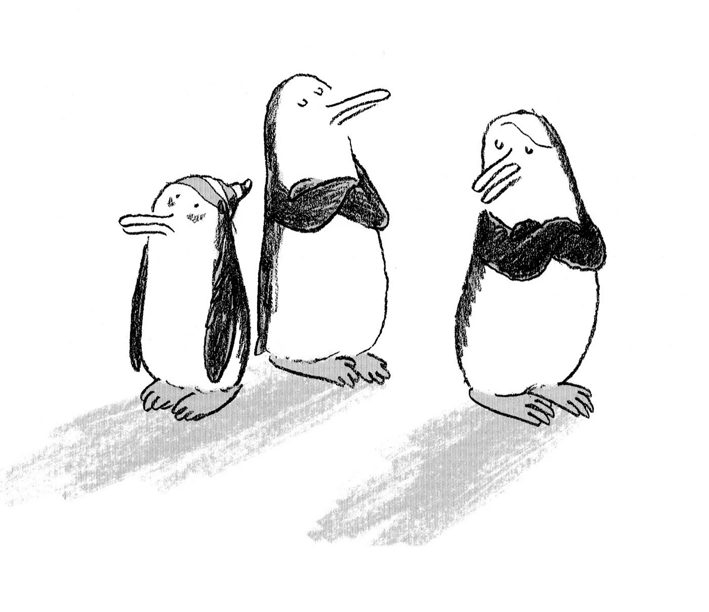 Картинки для срисовки Пингвин