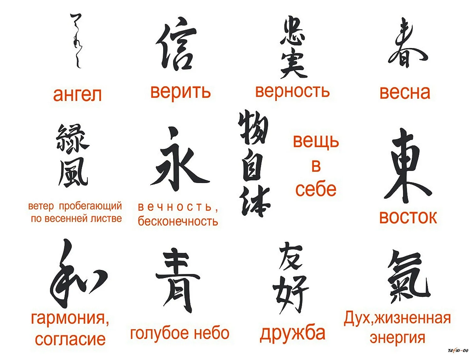 Китайские символы и их значение