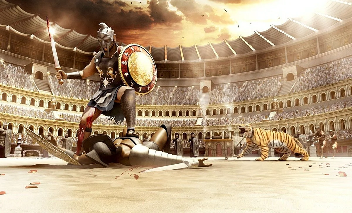 Колизей в древнем Риме гладиаторские бои