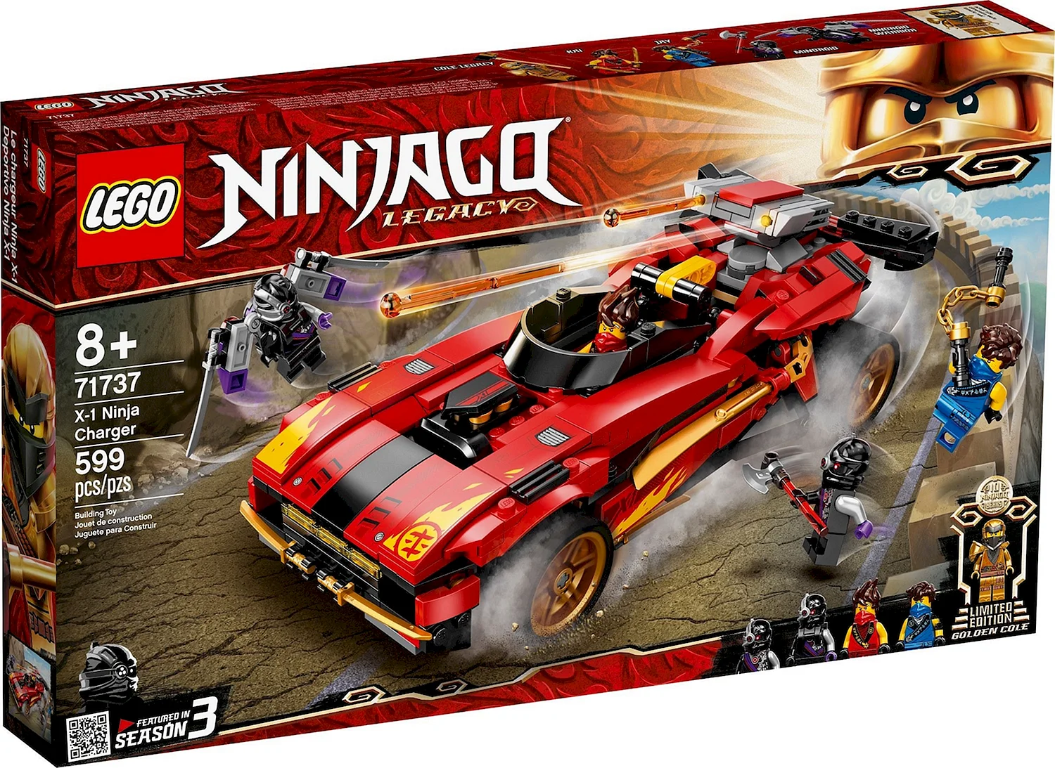 Конструктор LEGO Ninjago 71737 ниндзя-перехватчик х-1