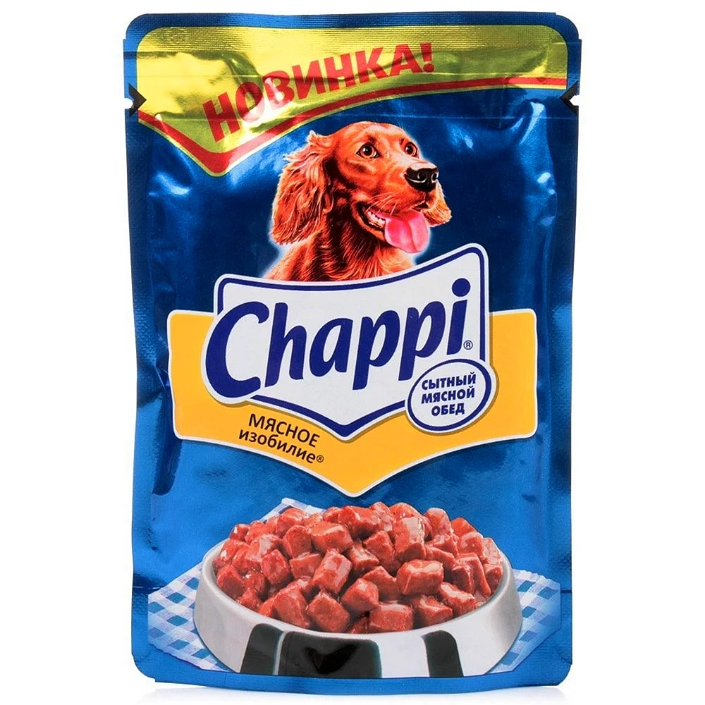 Корм для собак Chappi мясное изобилие 85г
