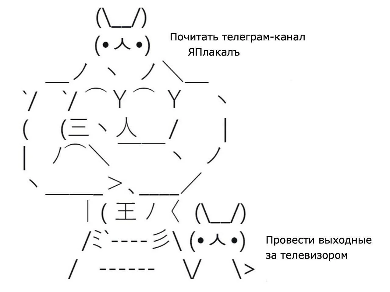 Кот из символов