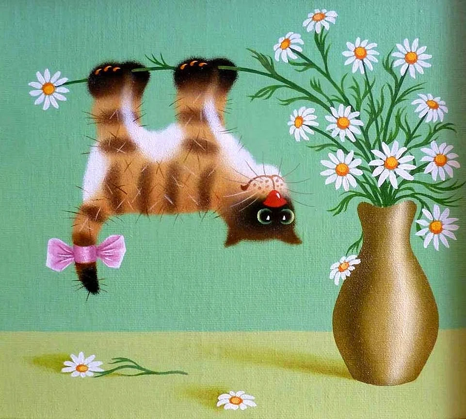 Кот поздравляет