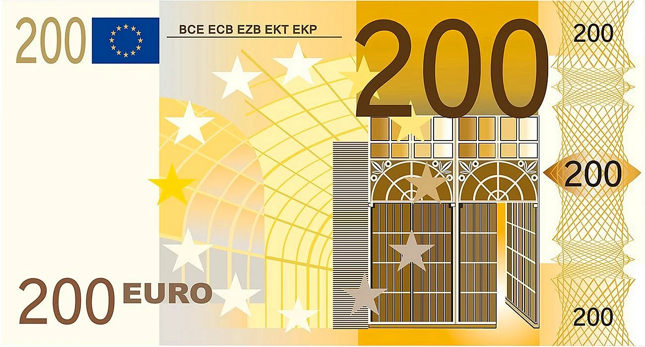 Купюра 200 евро