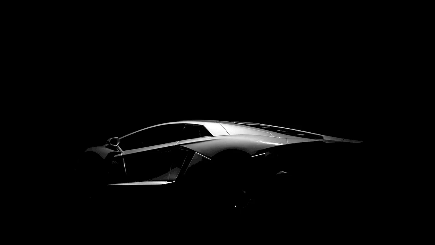 Lamborghini на черном фоне