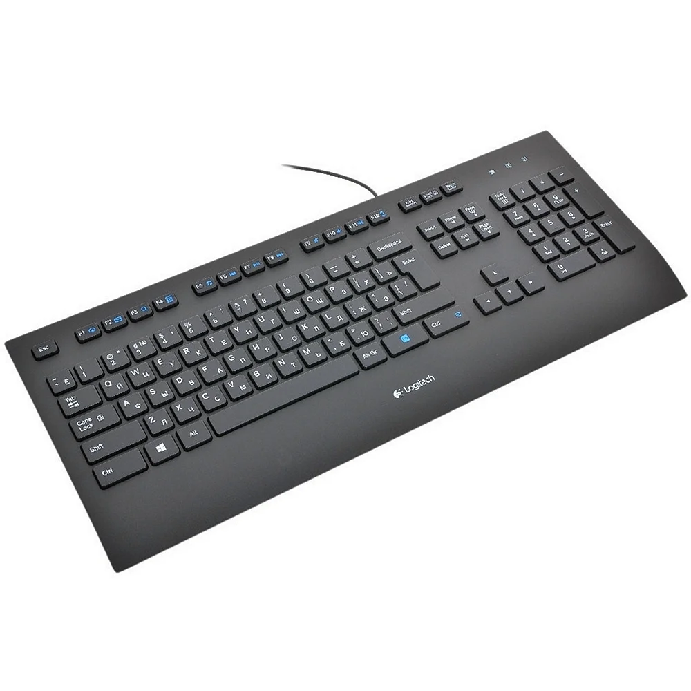 Logitech Corded Keyboard k280e Black