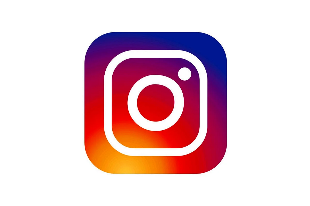 Логотип Instagram на белом фоне