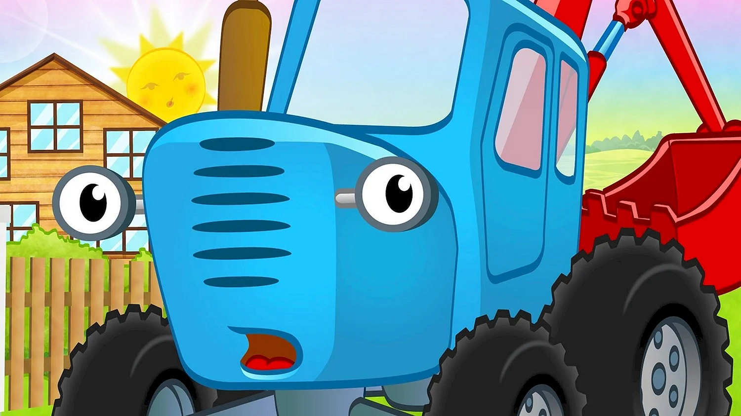 Мультфильм синий трактор