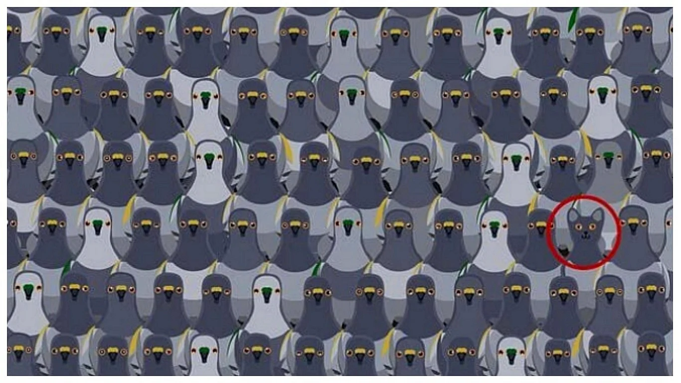 Найди среди пингвинов