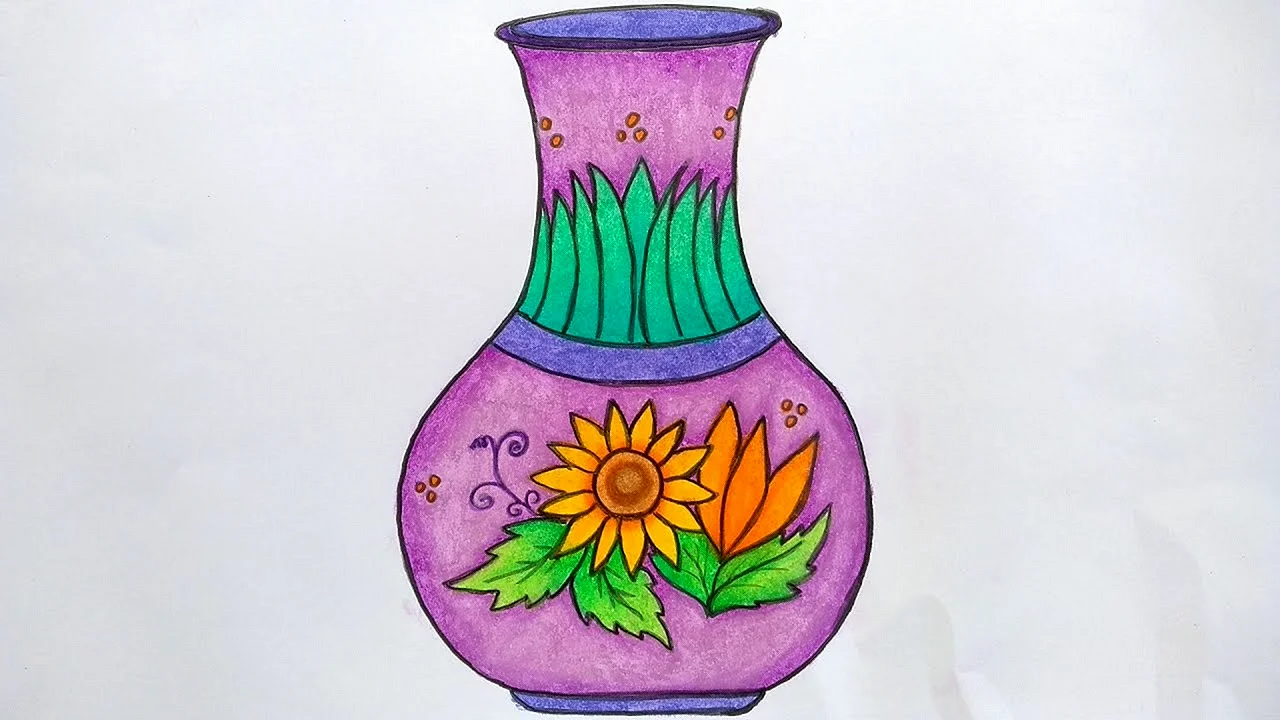 Необычная ваза рисунок 5 класс
