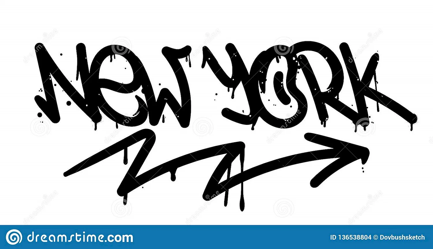 New York надпись граффити