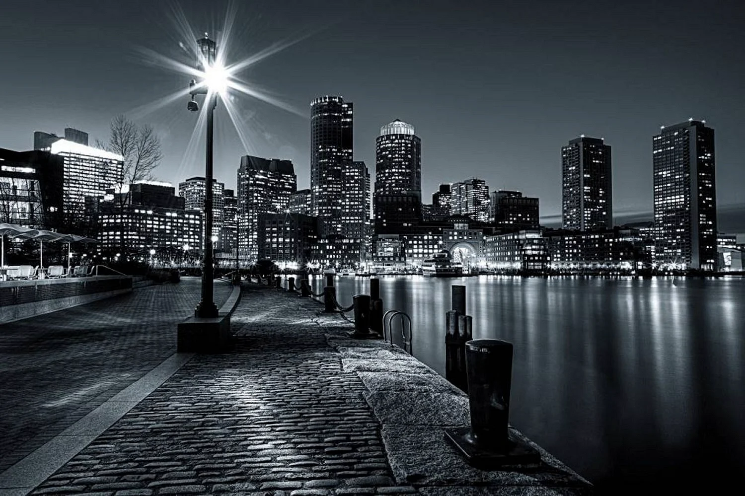 Нью Йорк ночной Бостон