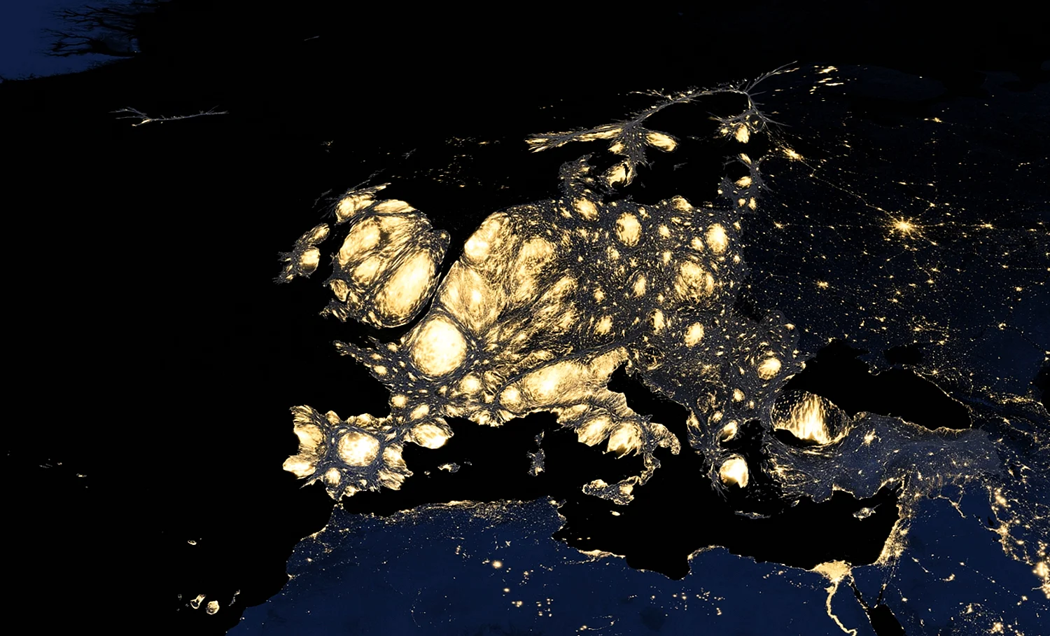 Ночная карта Европы