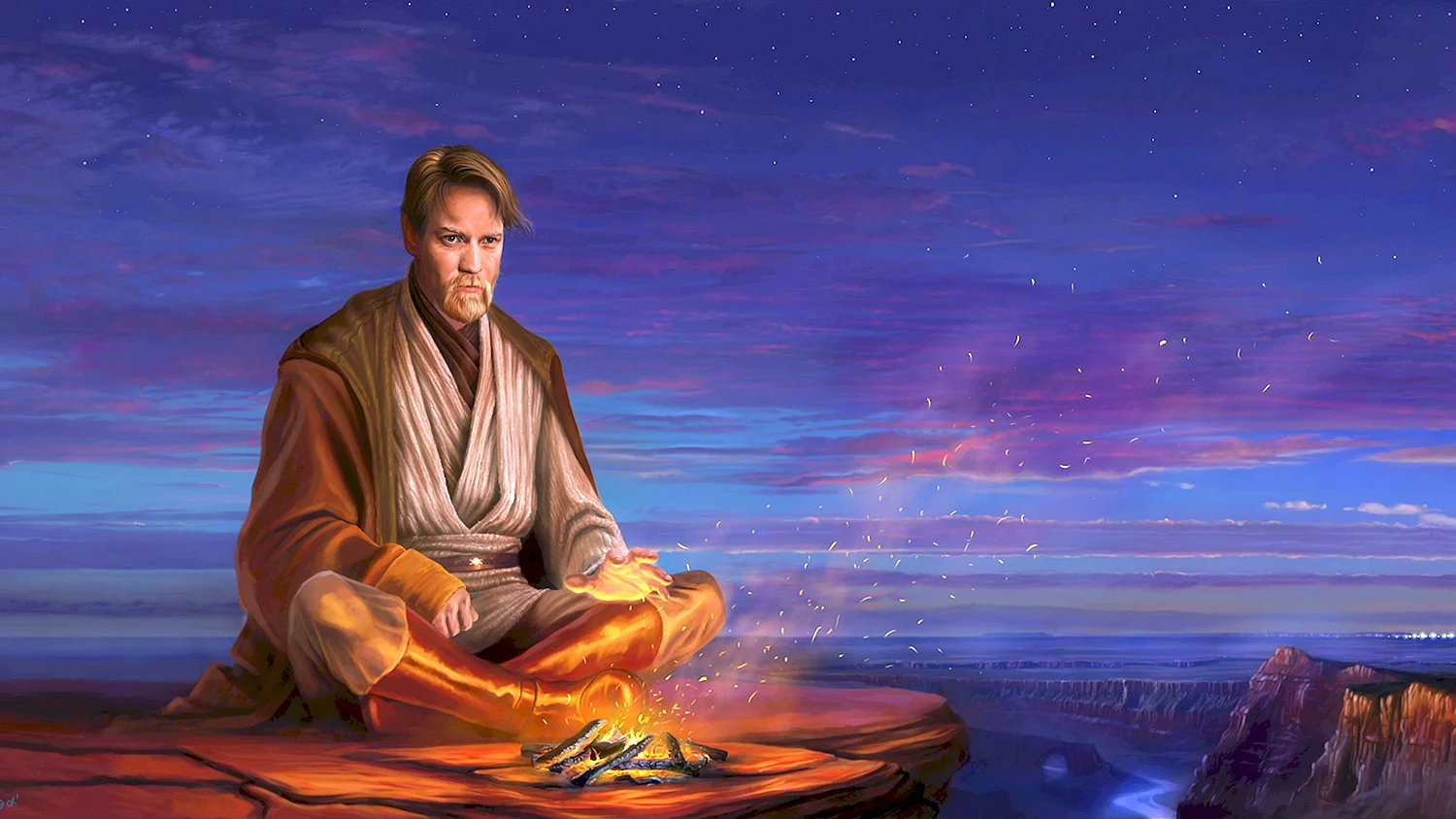 Оби Ван Кеноби арт медитация