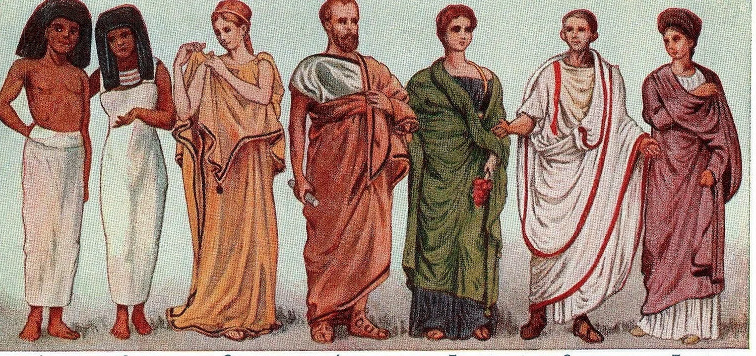 Одежда античности древний Рим и древняя Греция
