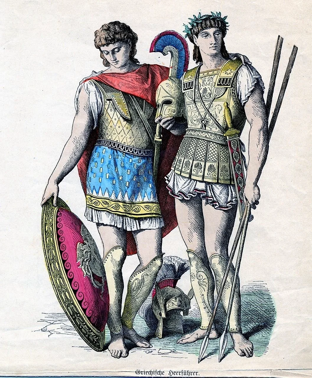 Одежда древней Греции воин