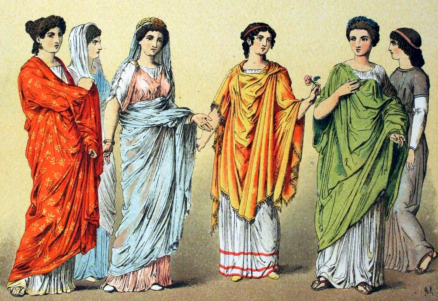 Одежда римлянок в древнем Риме туника
