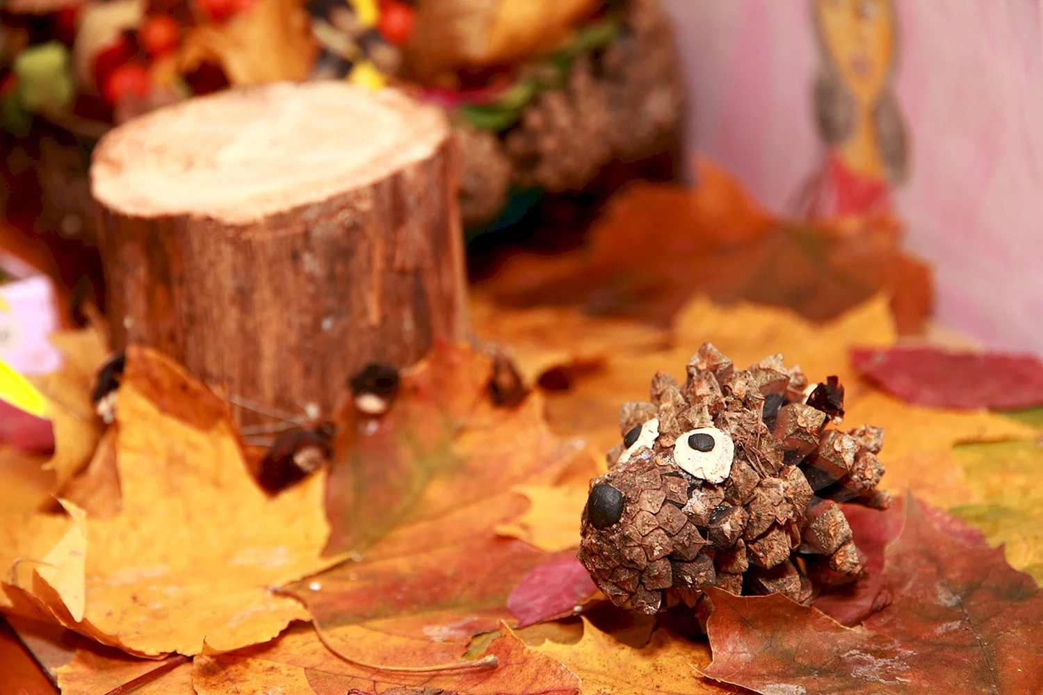 Осенний Вернисаж поделки из природного материала