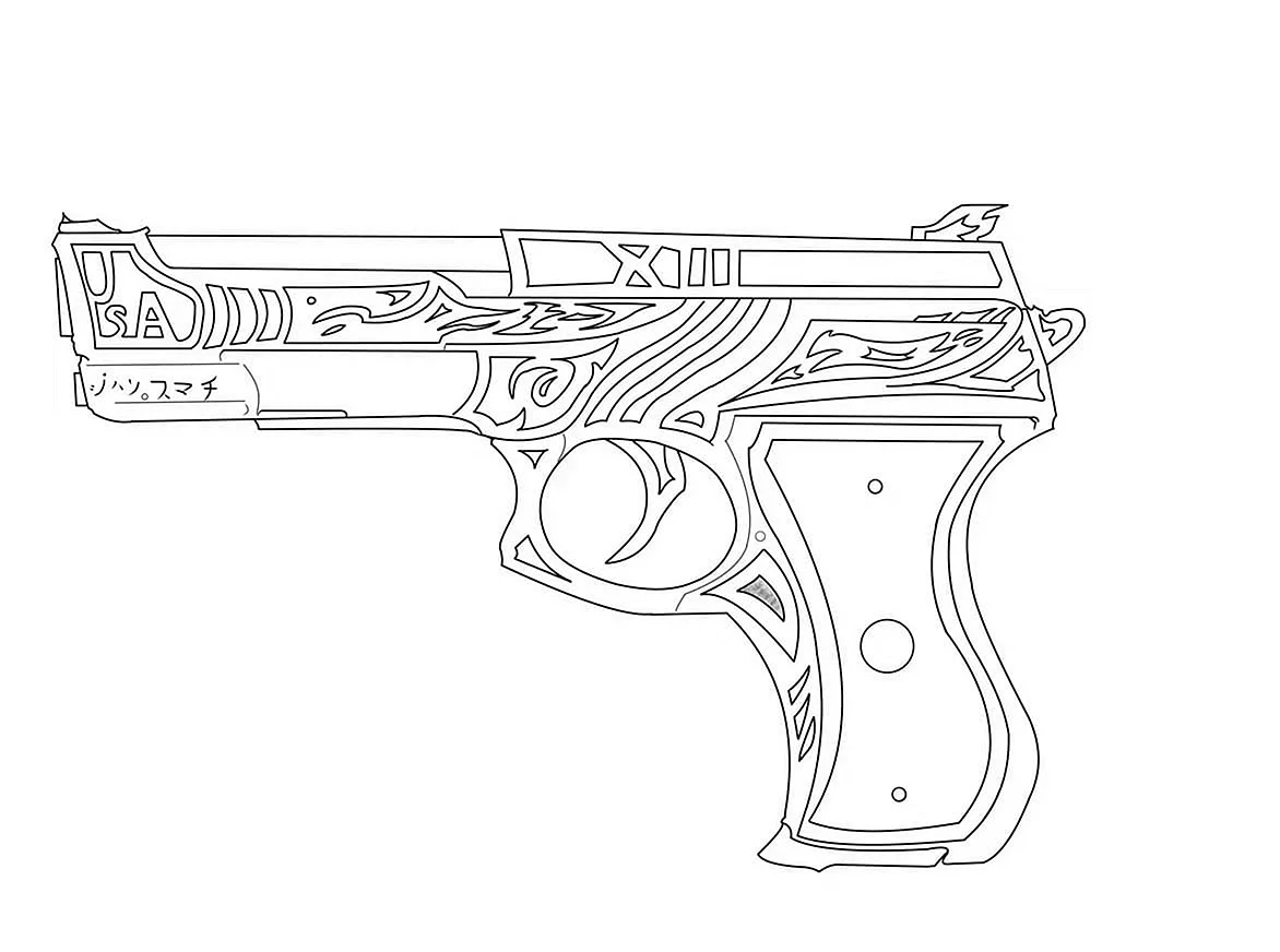 Пистолет п350 раскраски стандофф2