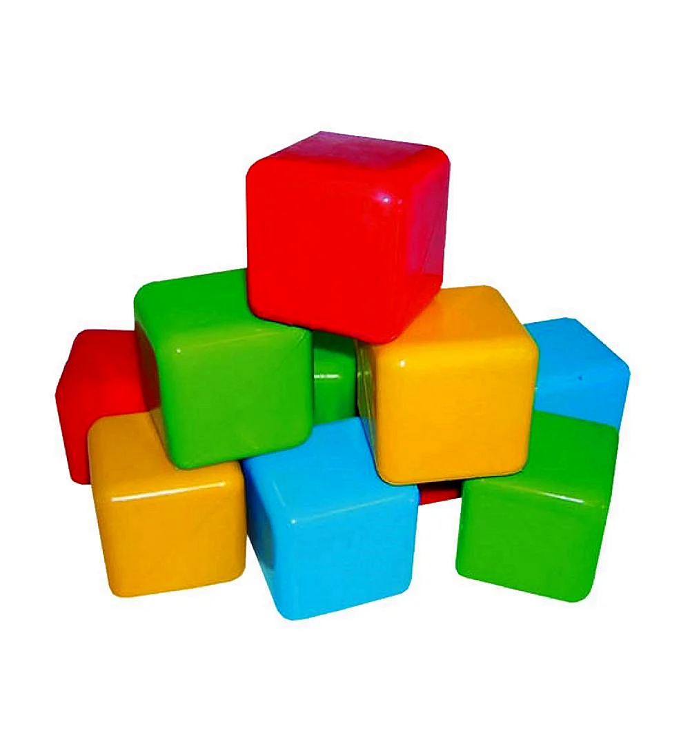 Пластмастер кубики цветные