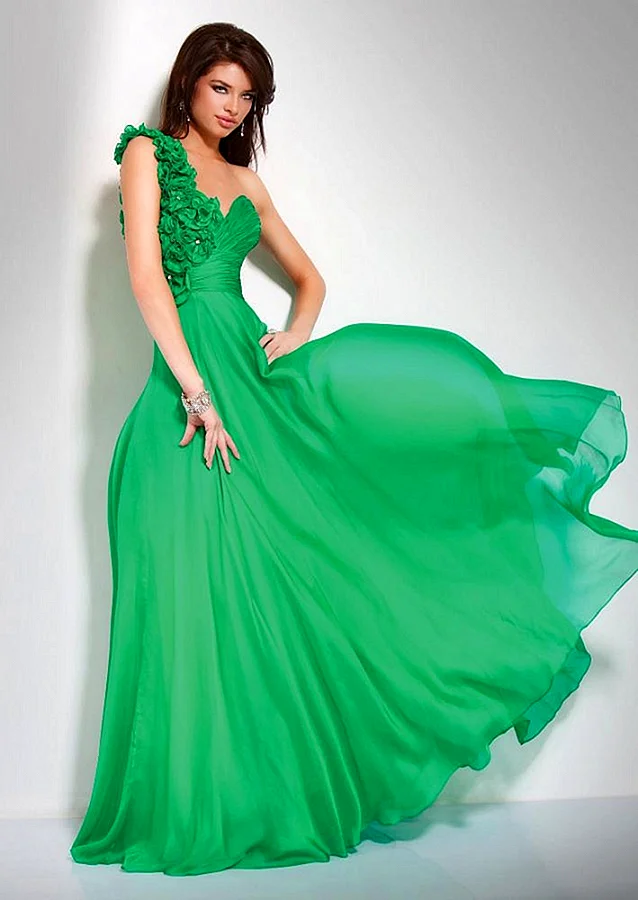 Платье Jovani зеленое