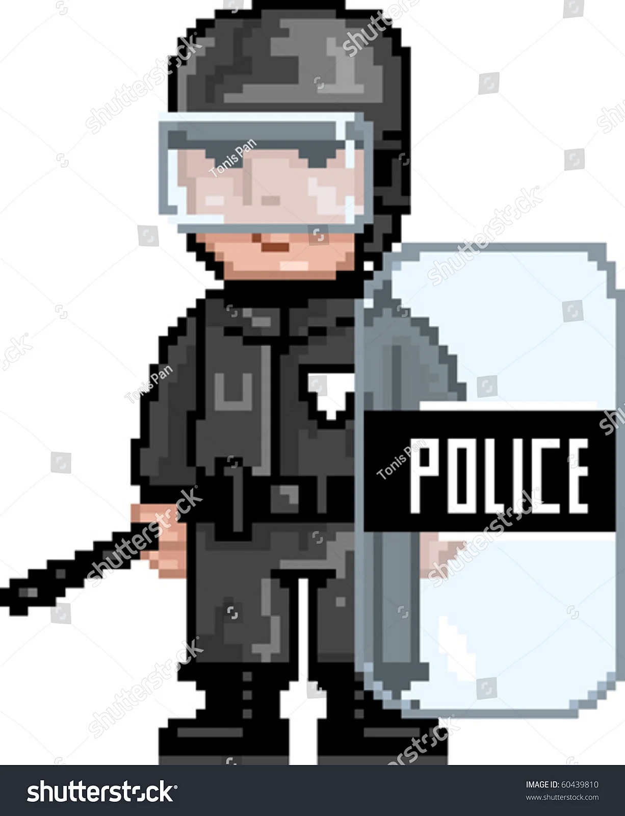 Полиция пиксель арт