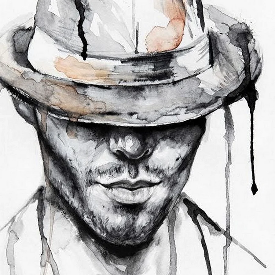 Портрет человека в шляпе