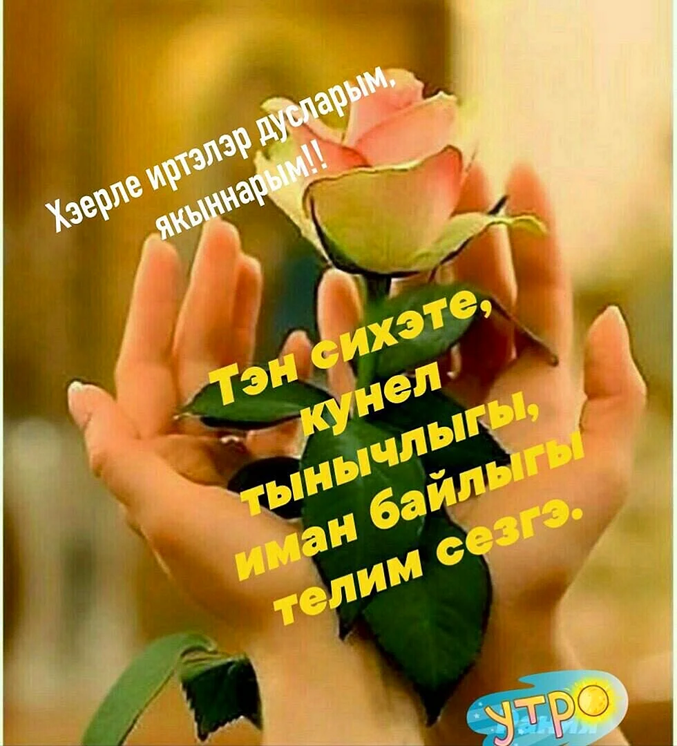 Пожелания доброго утра на татарском по мусульмански