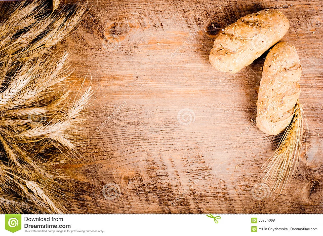 Рамка с хлебом и колосьями