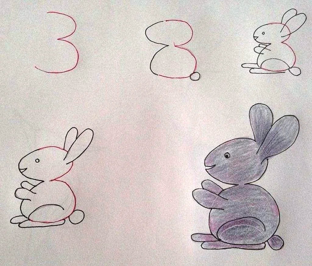 Рисование из цифр для детей