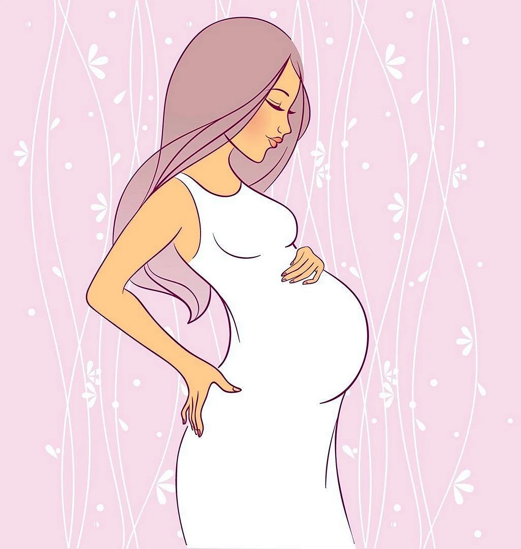 Рисунок беременной женщины