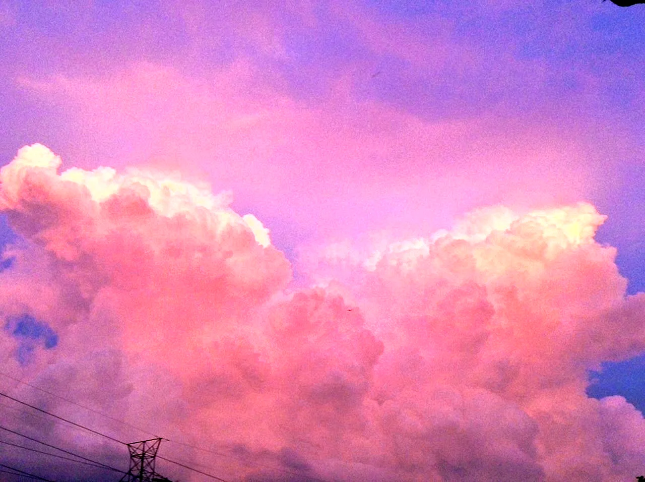 Розовое небо