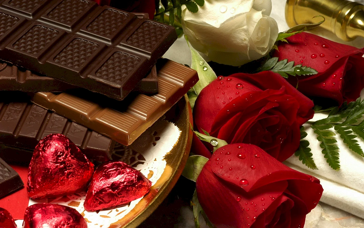 Розы и шоколад