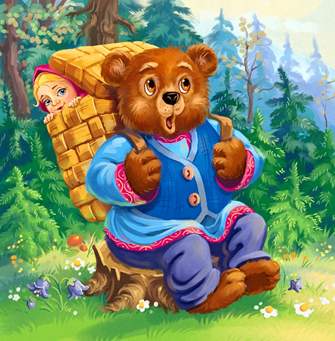 Русская народная сказка. Маша и медведь