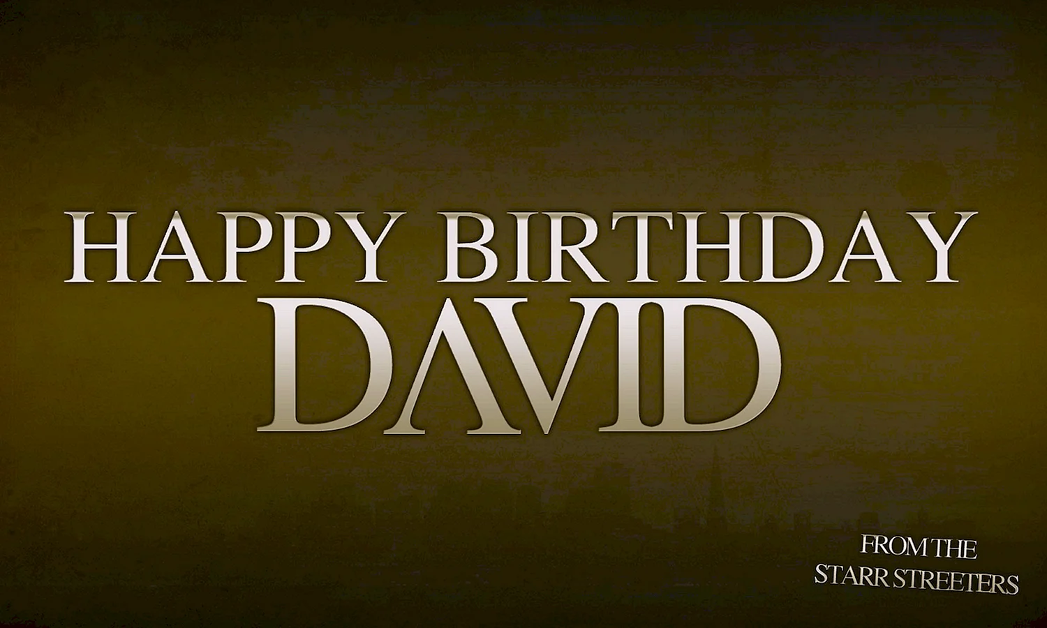 С днём рождения Давид