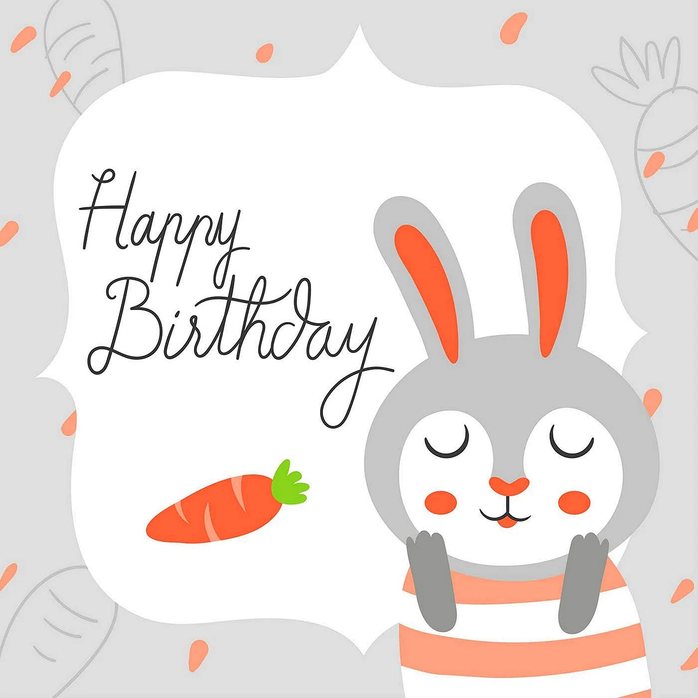 С днем рождения кролик
