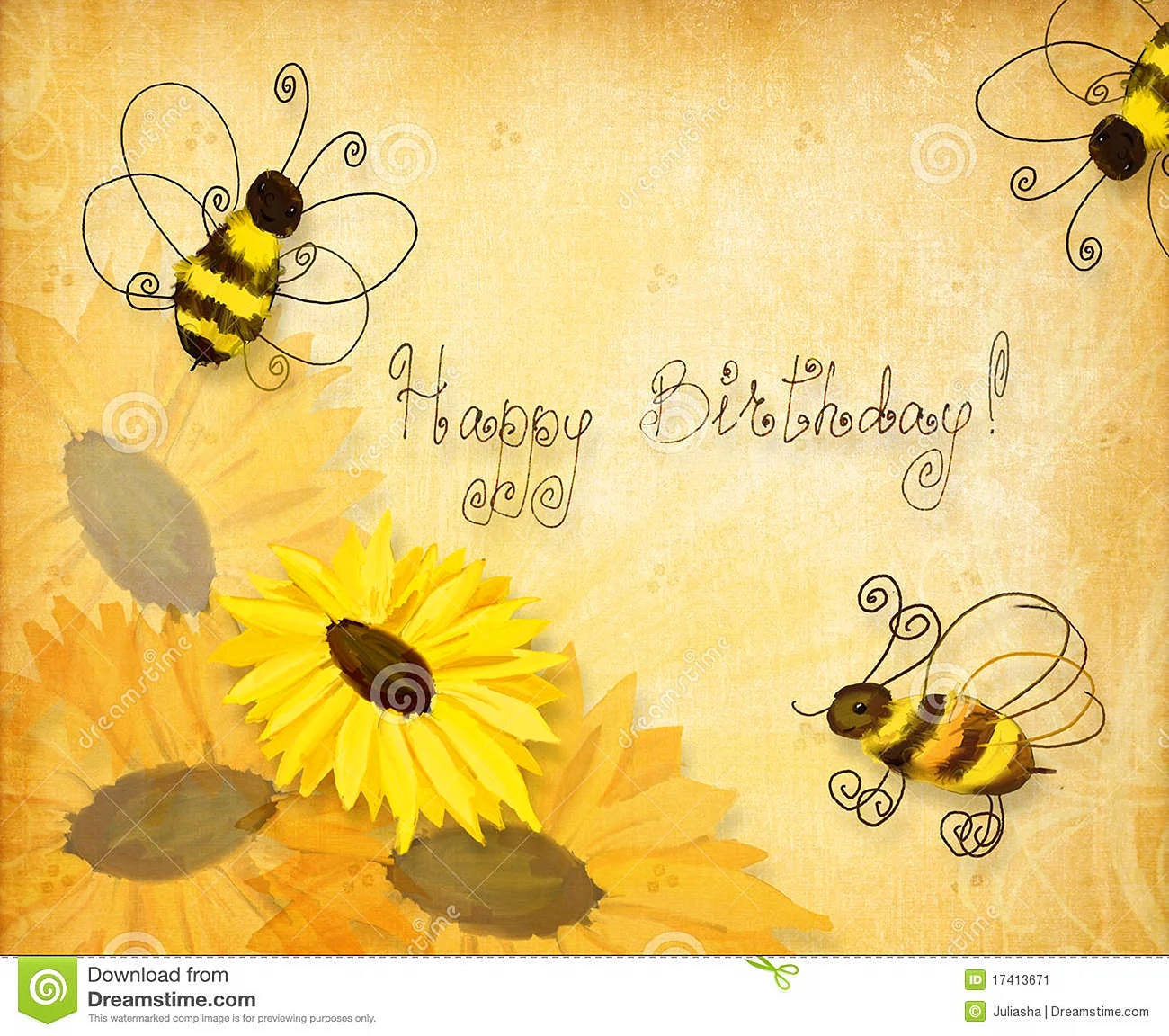 С днем рождения пчела