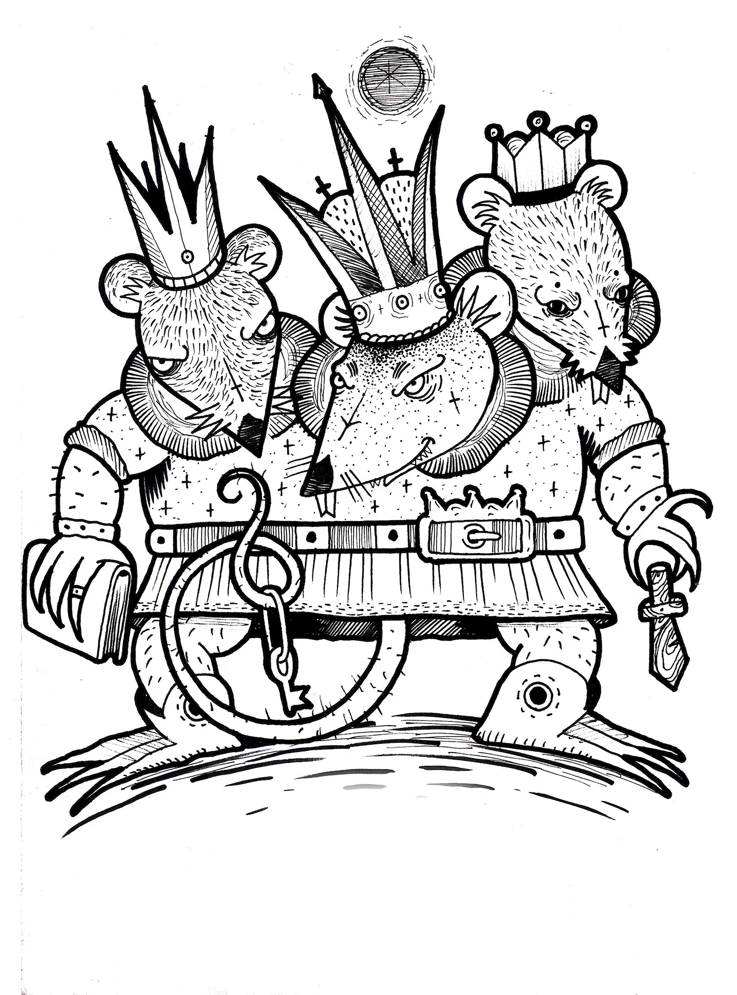 Щелкунчик и мышиный Король раскраска