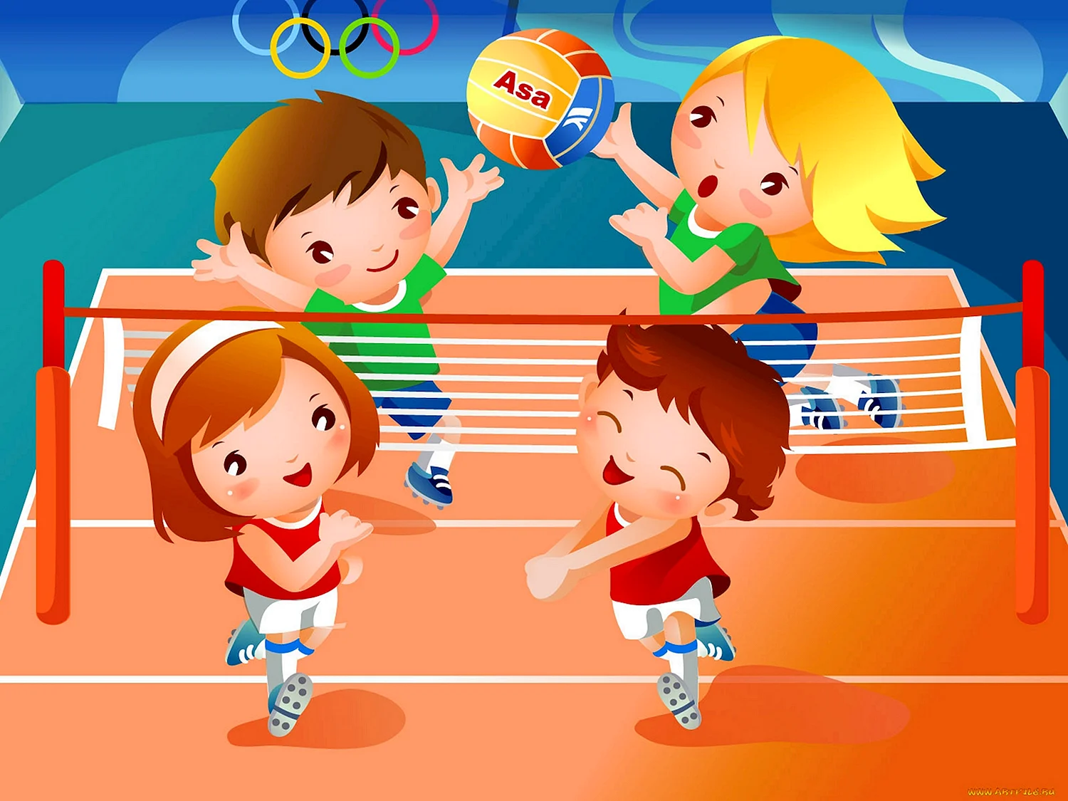 Про спортивную школу. Спортивные игры для детей. Пионербол. Спорт и физкультура в школе. Спорт дети иллюстрация.