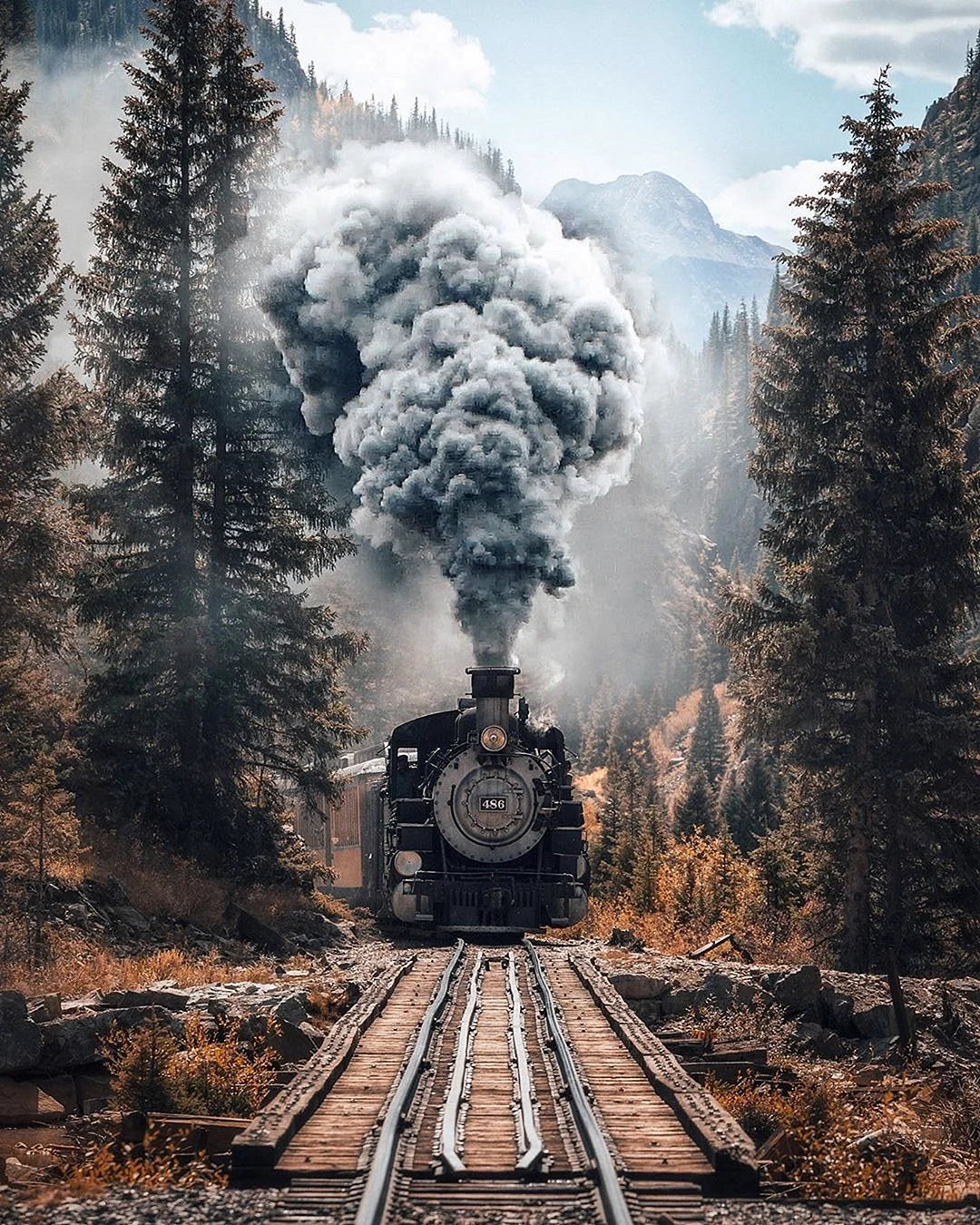 Старинный поезд