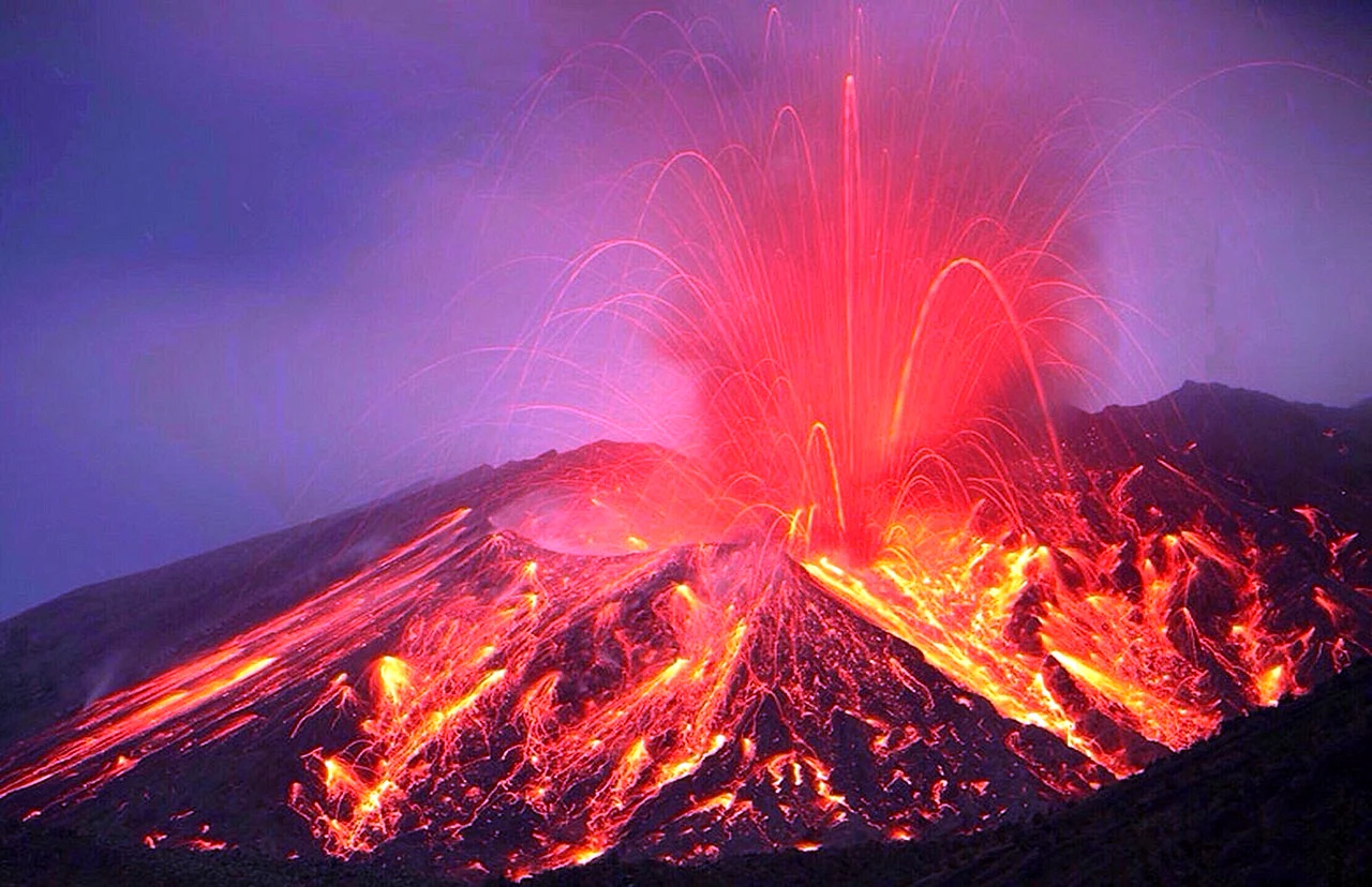 Стромболианский Тип извержения вулкана