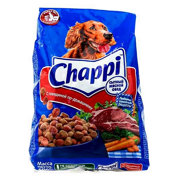 Сухой корм для собак с говядиной по-домашнему Chappi 600 г